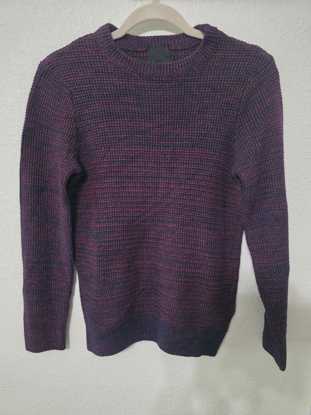 H&M crewneck waffle knit pullover sweater